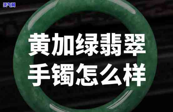 黄翠加绿翡翠手镯图片欣赏：黄翡加绿翠的价值解析