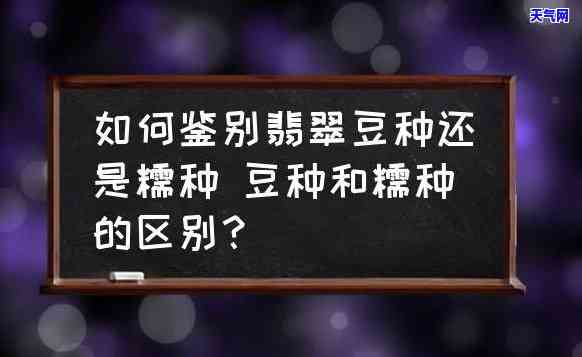 豆糯种翡翠与糯种比较：哪个更好？