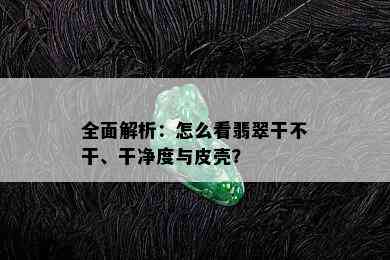 全面解析：怎么看翡翠干不干、干净度与皮壳？