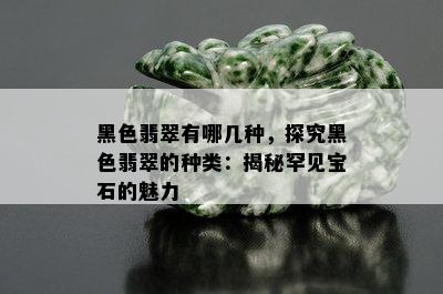 黑色翡翠有哪几种，探究黑色翡翠的种类：揭秘罕见宝石的魅力