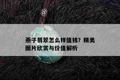 燕子翡翠怎么样值钱？精美图片欣赏与价值解析