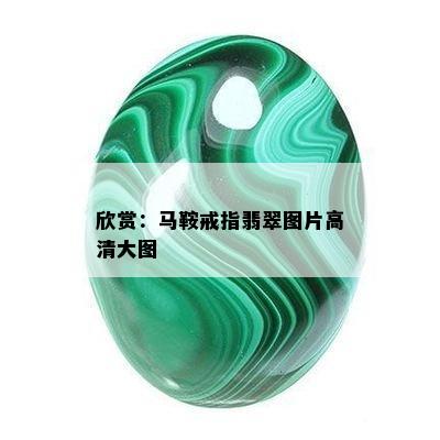 欣赏：马鞍戒指翡翠图片高清大图