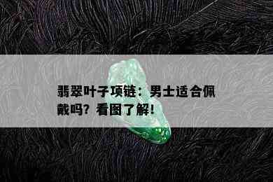 翡翠叶子项链：男士适合佩戴吗？看图了解！