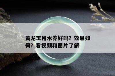 黄龙玉用水养好吗？效果如何？看视频和图片了解