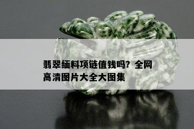 翡翠缅料项链值钱吗？全网高清图片大全大图集