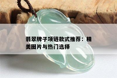 翡翠牌子项链款式推荐：精美图片与热门选择