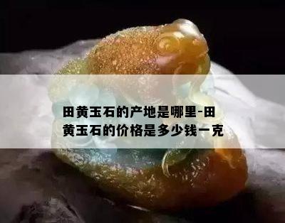 田黄玉石的产地是哪里-田黄玉石的价格是多少钱一克