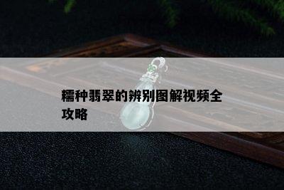 糯种翡翠的辨别图解视频全攻略