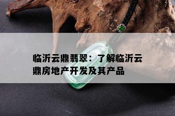 临沂云鼎翡翠：了解临沂云鼎房地产开发及其产品