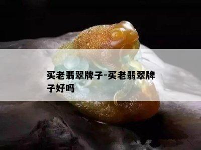 买老翡翠牌子-买老翡翠牌子好吗