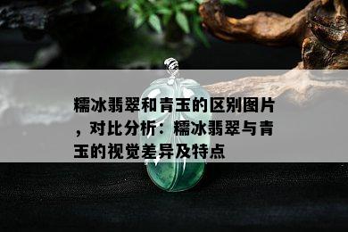 糯冰翡翠和青玉的区别图片，对比分析：糯冰翡翠与青玉的视觉差异及特点