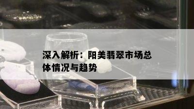 深入解析：阳美翡翠市场总体情况与趋势