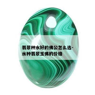 翡翠种水好的佛公怎么选-水种翡翠玉佛的价格