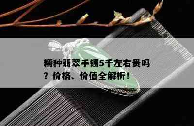 糯种翡翠手镯5千左右贵吗？价格、价值全解析！