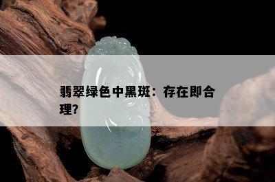 翡翠绿色中黑斑：存在即合理？