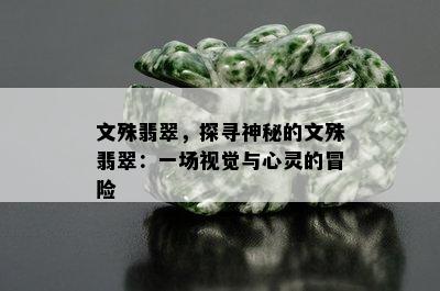 文殊翡翠，探寻神秘的文殊翡翠：一场视觉与心灵的冒险