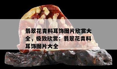 翡翠花青料耳饰图片欣赏大全，极致欣赏：翡翠花青料耳饰图片大全