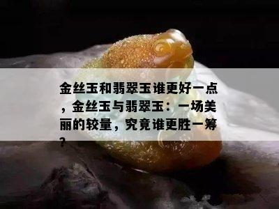 金丝玉和翡翠玉谁更好一点，金丝玉与翡翠玉：一场美丽的较量，究竟谁更胜一筹？