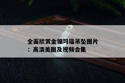 全面欣赏金镶玛瑙吊坠图片：高清美图及视频合集