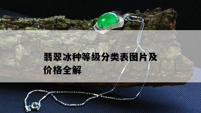 翡翠冰种等级分类表图片及价格全解