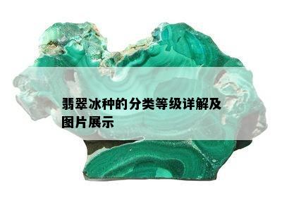 翡翠冰种的分类等级详解及图片展示