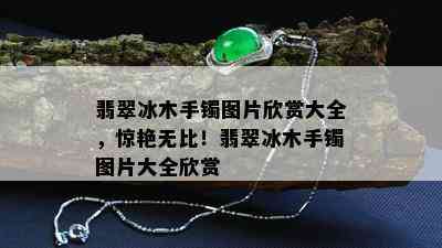 翡翠冰木手镯图片欣赏大全，惊艳无比！翡翠冰木手镯图片大全欣赏