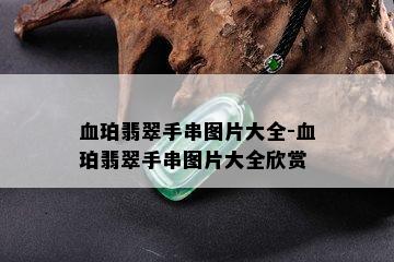 血珀翡翠手串图片大全-血珀翡翠手串图片大全欣赏