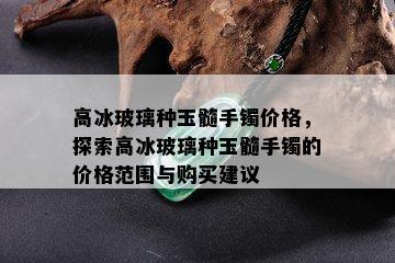 高冰玻璃种玉髓手镯价格，探索高冰玻璃种玉髓手镯的价格范围与购买建议