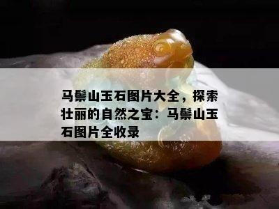 马鬃山玉石图片大全，探索壮丽的自然之宝：马鬃山玉石图片全收录