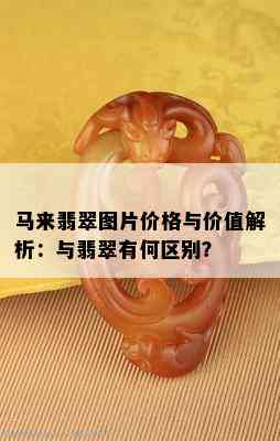 马来翡翠图片价格与价值解析：与翡翠有何区别？