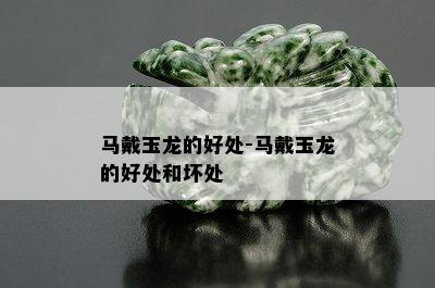 马戴玉龙的好处-马戴玉龙的好处和坏处