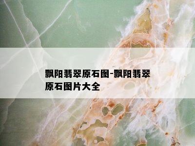 飘阳翡翠原石图-飘阳翡翠原石图片大全