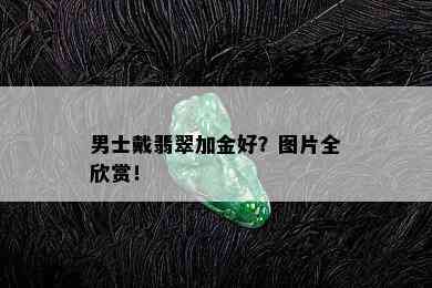 男士戴翡翠加金好？图片全欣赏！