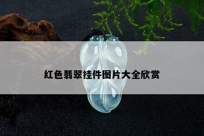 红色翡翠挂件图片大全欣赏