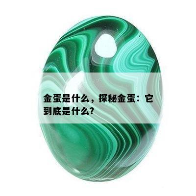 金蛋是什么，探秘金蛋：它到底是什么？