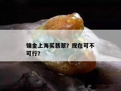 镶金上海买翡翠？现在可不可行？