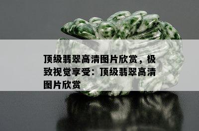 顶级翡翠高清图片欣赏，极致视觉享受：顶级翡翠高清图片欣赏