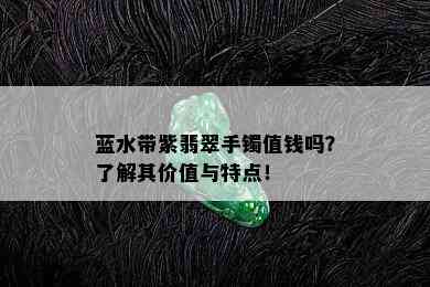 蓝水带紫翡翠手镯值钱吗？了解其价值与特点！