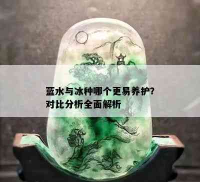 蓝水与冰种哪个更易养护？对比分析全面解析