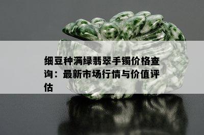 细豆种满绿翡翠手镯价格查询：最新市场行情与价值评估