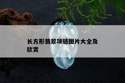 长方形翡翠项链图片大全及欣赏