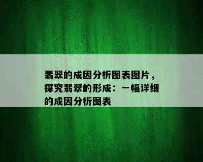 翡翠的成因分析图表图片，探究翡翠的形成：一幅详细的成因分析图表