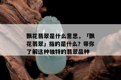 飘花翡翠是什么意思，「飘花翡翠」指的是什么？带你了解这种独特的翡翠品种