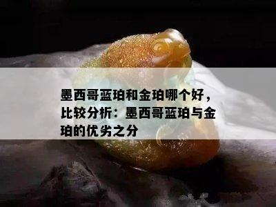 墨西哥蓝珀和金珀哪个好，比较分析：墨西哥蓝珀与金珀的优劣之分