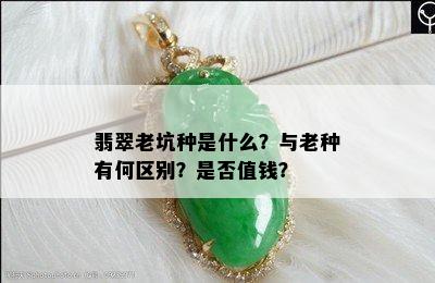 翡翠老坑种是什么？与老种有何区别？是否值钱？