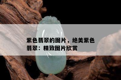 紫色翡翠的图片，绝美紫色翡翠：精致图片欣赏