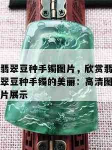 翡翠豆种手镯图片，欣赏翡翠豆种手镯的美丽：高清图片展示