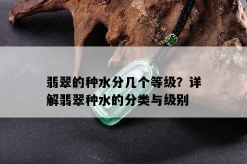 翡翠的种水分几个等级？详解翡翠种水的分类与级别