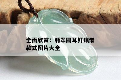 全面欣赏：翡翠圆耳钉镶嵌款式图片大全