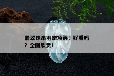 翡翠珠串蜜蜡项链：好看吗？全图欣赏！